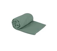 Sea to Summit - Drylite Microfibre Towel M- Hand Towel - Super Soft Suede Finish - Extra Absorbent & Quick Dry - Hang Loop & Case - For Camping, Gym & Travel - 50 x 100cm - Sage Green - 100g