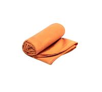 Sea to Summit - Drylite Microfibre Towel XL- Beach Towel - Super Soft Suede Finish - Extra Absorbent & Quick Dry - Hang Loop & Case - For Camping, Gym & Travel - 75 x 150cm - Outback Orange - 230g