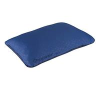 Sea to Summit - Foam Core Pillow XL - Travel Pillow Just Like Home - Soft Fabric & Upcycled Foam - Lock System - Rolling Closure With Integrated Pocket - For Camping - 56 x 36 x 15cm - Grey - 450g