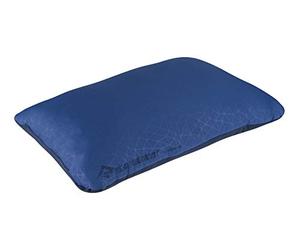 Sea to Summit - Foam Core Pillow XL - Travel Pillow Just Like Home - Soft Fabric & Upcycled Foam - Lock System - Rolling Closure With Integrated Pocket - For Camping - 56 x 36 x 15cm - Grey - 450g
