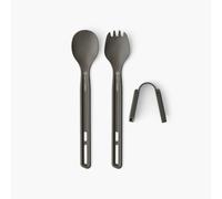 Sea To Summit Frontier Ultralight Long Handle Cutlery Set - 2 Piece Anodised Grey