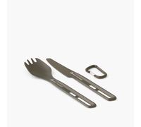 Sea To Summit Frontier Ultralight Cutlery Set - 2 Piece Anodised Grey