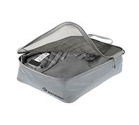Sea to Summit - Garment Mesh Bag M - Water-Resistant Ultra-Lightweight Packing Cube - Ultra-Sil Nylon - Durable Zips & Grab Tags - For Travel - Pewter Grey - 35 x 25 x 9cm - 86g