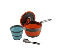 Sea To Summit - Kitchen accessory set - Frontier UL Collapsible One Pot Cook Set 1L (3 Pcs) in Silicone - Orange Orange one size