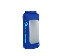 Sea to Summit - Lightweight Dry Bag View L 13L - Waterproof - Clear Window - Roll-Top - Recycled Fabric - Base Lash Point & D-Ring - For Backpacking & Kayaking - 22 x 20 x 45.9cm - Surf Blue - 81g