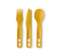 Sea to Summit Passage Camp Cutlery Set, Fork, Spoon and Knife, Arrowwood Yellow