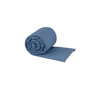 Sea to Summit - Pocket Microfibre Towel S- Hand Towel - Tiny Pack Size - Ultra Absorbent & Quick Dry - Whisper Light - Hang Loop & Case - For Backpacking - 40 x 80cm - Moonlight Blue - 50g