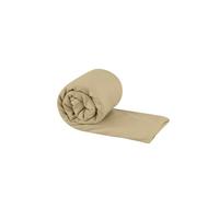 SEA TO SUMMIT - Pocket Microfibre Towel S - Hand Towel - Tiny Pack Size - Ultra Absorbent & Quick Dry - Whisper Light - Hang Loop & Case - For Backpacking - 40 x 80cm - Desert Brown - 50g