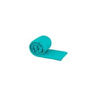 Sea to Summit - Pocket Microfibre Towel S- Hand Towel - Tiny Pack Size - Ultra Absorbent & Quick Dry - Whisper Light - Hang Loop & Case - For Backpacking - 40 x 80cm - Baltic Blue - 50g