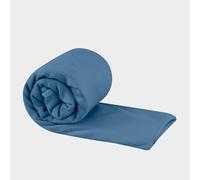 Sea to Summit - Pocket Microfibre Towel L- Bath Towel - Tiny Pack Size - Ultra Absorbent & Quick Dry - Whisper Light - Hang Loop & Case - For Backpacking - 60 x 120cm - Moonlight Blue - 112g