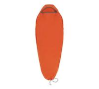 Sea to Summit - Reactor Fleece Sleeping Bag Liner - Compact Mummy With Drawcord - Thermolite For Thermal Boost - Odour Control - Ultra-Sil Stuff Pack - For Winter Camping - Orange - 390g