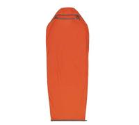 Sea to Summit - Reactor Fleece Sleeping Bag Liner - Compact Mummy With Drawcord - Thermolite For Thermal Boost - Odour Control - Ultra-Sil Stuff Pack - For Winter Camping - Orange - 390g