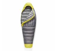 Sea to Summit - Spark Women's Ultralight Down Sleeping Bag Regular (-1°C) - Mummy Shaped - Full Length - 850+ Loft Ultra-Dry Down - 2.5 Season - For Backpacking - Grey & Yellow - 584g