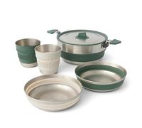 Sea to Summit Stainless Steel Mess Kit (5 Pieces, 3 Liter Pot, 2 Bowls, 2 Mugs) - Food-Grade, BPA-Free Cook Set for Camping