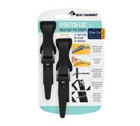 Sea to Summit Stretch-Loc TPU Straps (2 Pack): Black Colour: Black