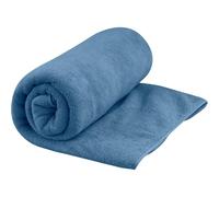 Sea to Summit - Tek Microfibre Towel L - Bath Towel - Soft Terrycloth Feel - Super Absorbent & Quick Dry - Hang Loop & Case - For Camping, Boating & Gym - 60 x 120 cm - Moonlight Blue - 285g