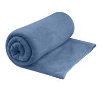Sea to Summit - Tek Microfibre Towel XL - Beach Towel - Soft Terrycloth Feel - Super Absorbent & Quick Dry - Hang Loop & Case - For Camping, Boating & Gym - 75 x 150 cm - Moonlight Blue - 445g