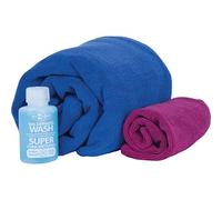 Sea To Summit Tek Towel Wash Kit - Cobalt Blue