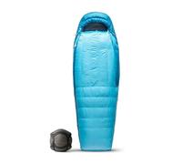 Sea to Summit - Trek Women's Down Sleeping Bag Regular (-9°C) - Mummy Shaped - Full Length - 650+ Loft Ultra-Dry Down - 3.5 Season - Zip Coupling - For Backpacking & Camping - Blue - 1612g