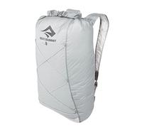 Sea to Summit - Ultra-Sil Dry Day Pack 22L - Waterproof Ultra-Lightweight Backpack - 30D Cordura Fabric - Tiny Sized Sack - Roll-Top & Reflective Elastic Bungee - For Travel - HighRise Grey - 110g