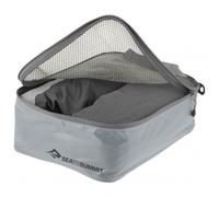 Sea to Summit - Garment Mesh Bag L - Water-Resistant Ultra-Lightweight Packing Cube - Ultra-Sil Nylon - Durable Zips & Grab Tags - For Travel - Pewter Grey - 25 x 19 x 9cm - 60g