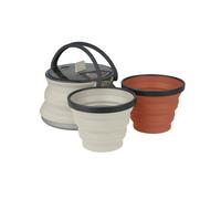 SEA TO SUMMIT X SET 11 X KETTLE & 2 X MUGS LIGHTWEIGHT BACKPACKING SAND/RUST