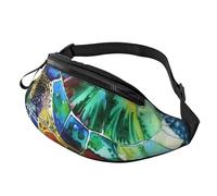 Sea Turtle 1 Printed Fanny Pack for Men Women Crossbody Waist Bag Pack Bum Bag with Adjustable Strap for Hiking Running Travel Cycling
