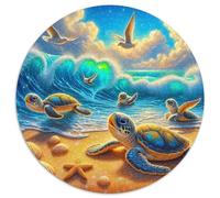 Sea Turtle 1000 Piece Jigsaw Puzzle for Adults Underwater World Challenging Puzzles Challenge Games Great Gift 1000pcs (67.5x67.5cm)