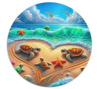 Sea Turtle 1000 Piece Jigsaw Puzzle for Adults Underwater World Challenging Puzzles Challenge Games Great Gift 1000pcs (67.5x67.5cm)
