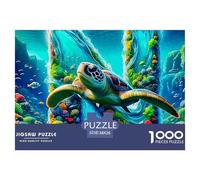 Sea Turtle, 1000-piece Jigsaw Puzzle, Shared Recreational Experience Fostering Emotional Connection Trust Collaboration, Relaxing Home Entertainment Suitable for Multiple Generations, Suitable for Age