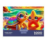 Sea Turtle, 1000-piece Jigsaw Puzzle, Thoughtful Recreational Challenge Promoting Attentiveness Dexterity Steady Progress, Ideal Companion for Calm Personal Reflection Shared Participation, Suitable F