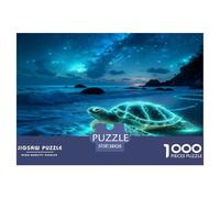 Sea Turtle 1000 Piece Jigsaws for Adults Fun, Challenging & Brainteasing Birthday Gifts for Women And Man Art Colorful DIY Craft 38x26cm/1000pcs