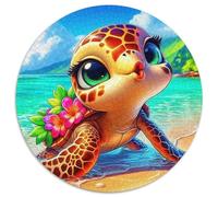 Sea Turtle 1000 Piece Sea Turtle Jigsaw Puzzles What Happens Next Beautiful Decoration for Adults And Kids 1000pcs (67.5x67.5cm)