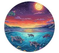 Sea Turtle 1000 Pieces Jigsaw Puzzles 100% Recycled Cardboard Educational Games for Adults And Kids 1000pcs (67.5x67.5cm)