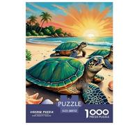 Sea Turtle 1000 Pieces Jigsaw Puzzles Colourful Challenging Games Home Decoration Gifts 52x38cm/1000pcs