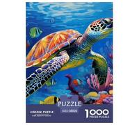 Sea Turtle 1000 Pieces Jigsaw Puzzles Colourful For Adults And Kids Challenging Games Home Decoration Birthday Presents Gifts 38x26cm/1000pcs