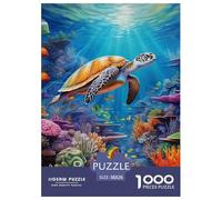 Sea Turtle 1000 Pieces Jigsaw Puzzles Colourful for Adults Challenging Games Home Decoration Birthday Presents Gifts 38x26cm/1000pcs