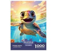 Sea Turtle 1000 Pieces Jigsaw Puzzles Colourful for Adults Challenging Games Home Decoration Birthday Presents Gifts 52x38cm/1000pcs