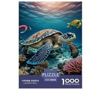Sea Turtle 1000 Pieces Jigsaw Puzzles Colourful for Adults Educational Games Home Decoration Gifts 38x26cm/1000pcs