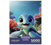Sea Turtle 1000 Pieces Jigsaw Puzzles Colourful for Kids Challenging Games Home Decoration Birthday Presents Gifts 70x50cm/1000pcs