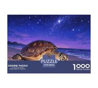 Sea Turtle 1000 Pieces Premium Jigsaw Age 14+ for Adults Quirky, Abstract Design, Home Decoration, Educational, Challenging Puzzle Games 38x26cm/1000pcs