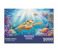 Sea Turtle 1000 Pieces Premium Jigsaw for Adults Gifts Quirky, Abstract Design, Fun Details, Educational, Challenging Puzzle Games 38x26cm/1000pcs