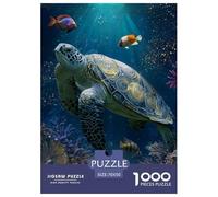 Sea Turtle 1000 Puzzles Adults Puzzle Adults Puzzle Puzzle Game Difficult Impossible Challenge High Difficulty 70x50cm/1000pcs