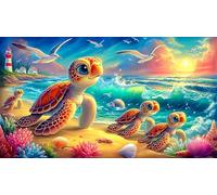 sea-turtle 1000Pc Jigsaw Puzzles for Adults Challenging Puzzle Games Decoration 38x26cm/1000pcs