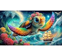 sea-turtle 1000Pc Jigsaw Puzzles Old Kids Birthday Presents 100% Recycled Cardboard 75x50cm/1000pcs
