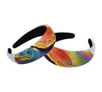 Sea Turtle-777 Headbands for Women Ladies Non Slip Makeup Headband Wide Top Turban Hair Bands Hoops for Shower, 2 Packs