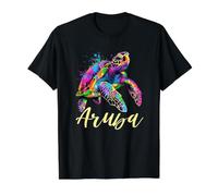 Sea Turtle Aruba Value Graphic T-Shirt, Men, Black, S
