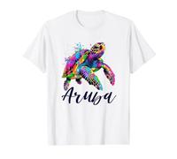 Sea Turtle Aruba Value Graphic T-Shirt, Men, White, M