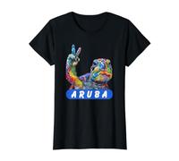 Sea Turtle Aruba Value Graphic T-Shirt, Women, Black, XL