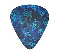 Sea Turtle-Blue Advanced guitar pick 12 pieces Three thicknesses for bass, electric guitar, acoustic guitar bag